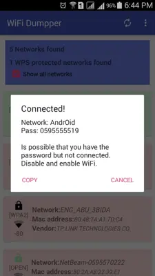 WiFi Dumpper android App screenshot 2