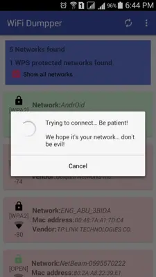 WiFi Dumpper android App screenshot 3