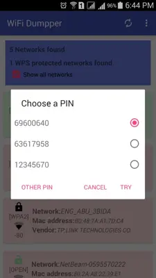 WiFi Dumpper android App screenshot 4